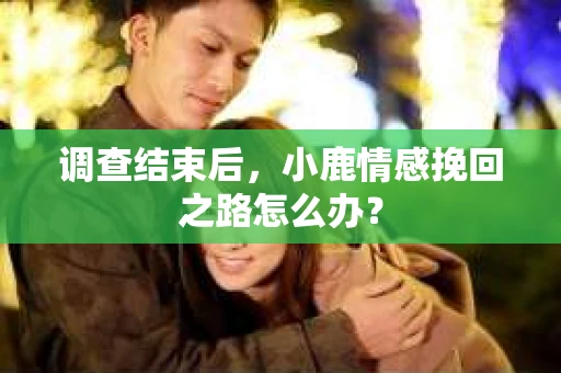 调查结束后,小鹿情感挽回之路怎么办? 调查结束后,小鹿情感挽回之路怎么办?
