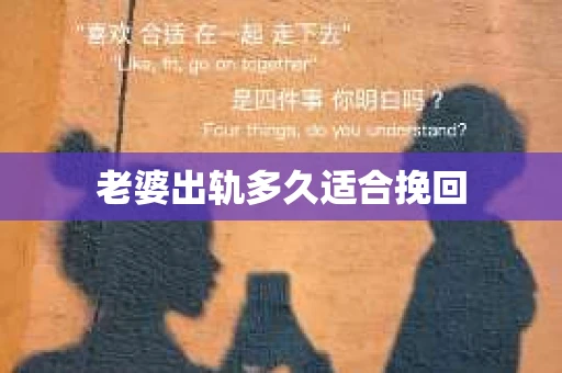 老婆出轨多久适合挽回