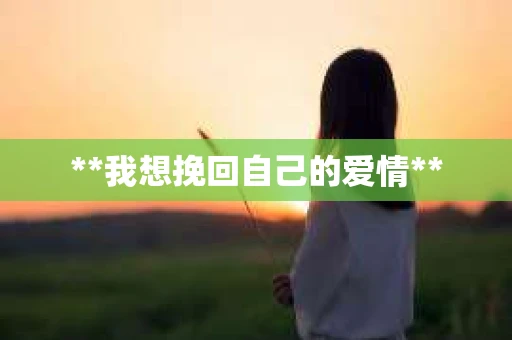 **我想挽回自己的爱情**