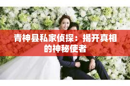 青神县私家侦探：揭开真相的神秘使者
