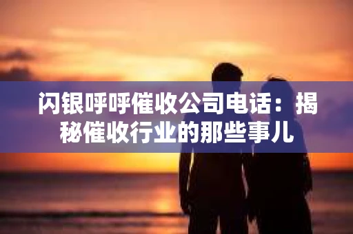 闪银呼呼催收公司电话：揭秘催收行业的那些事儿