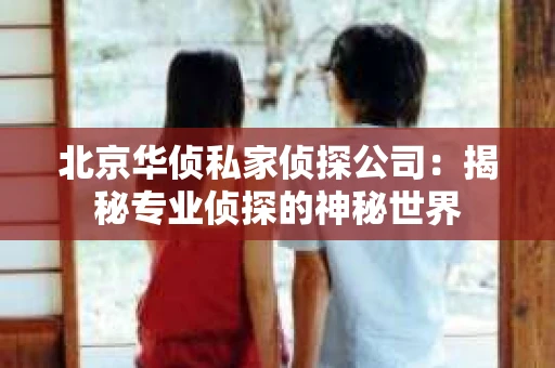 北京华侦私家侦探公司：揭秘专业侦探的神秘世界
