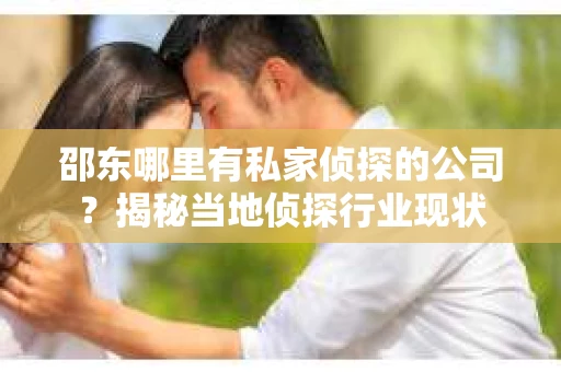 邵东哪里有私家侦探的公司？揭秘当地侦探行业现状