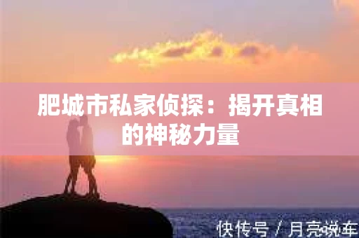 肥城市私家侦探：揭开真相的神秘力量
