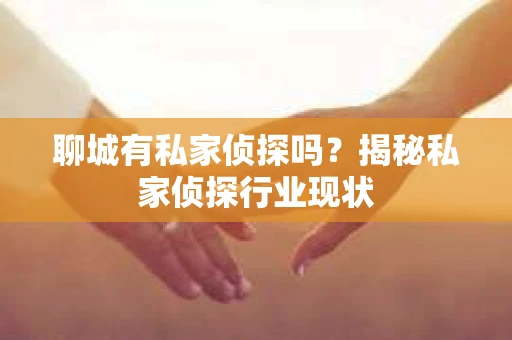 聊城有私家侦探吗?揭秘私家侦探行业现状 聊城有私家侦探吗?揭秘私家侦探行业现状