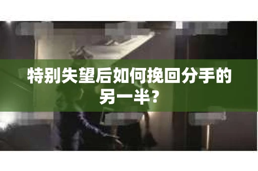 特别失望后如何挽回分手的另一半？