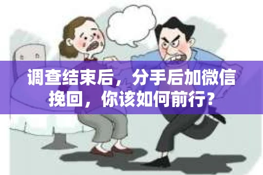 调查结束后，分手后加微信挽回，你该如何前行？