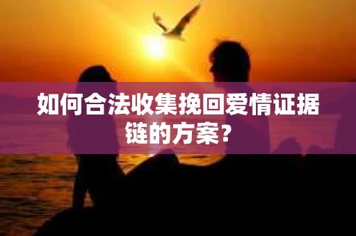 如何合法收集挽回爱情证据链的方案？