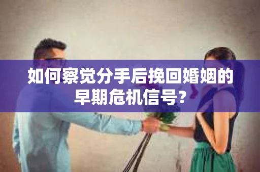 如何察觉分手后挽回婚姻的早期危机信号？