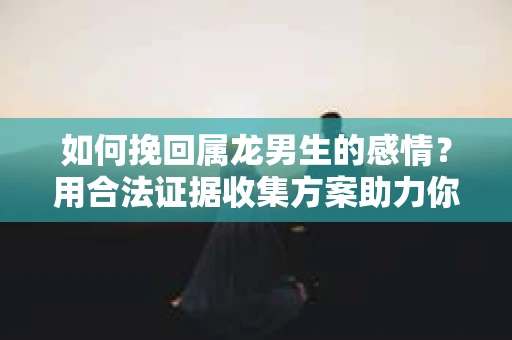 如何挽回属龙男生的感情？用合法证据收集方案助力你的努力？