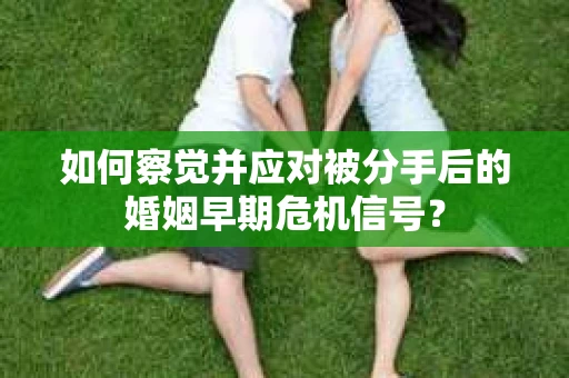 如何察觉并应对被分手后的婚姻早期危机信号？