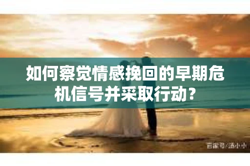 如何察觉情感挽回的早期危机信号并采取行动？