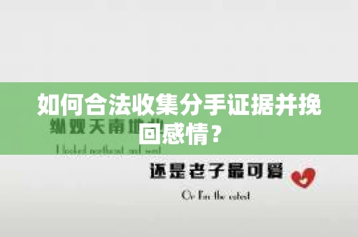 如何合法收集分手证据并挽回感情? 如何合法收集分手证据并挽回感情?